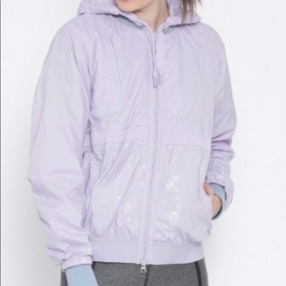 Adidas by Stella McCartney lilac windbreaker jacket